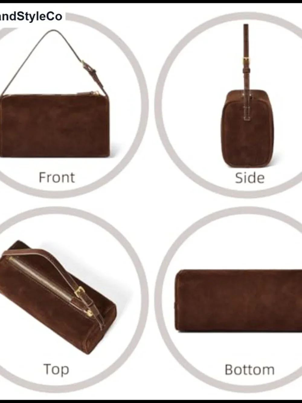 Genuine Suede Leather Crossbody Purse Women Adjustable Strap Handmade